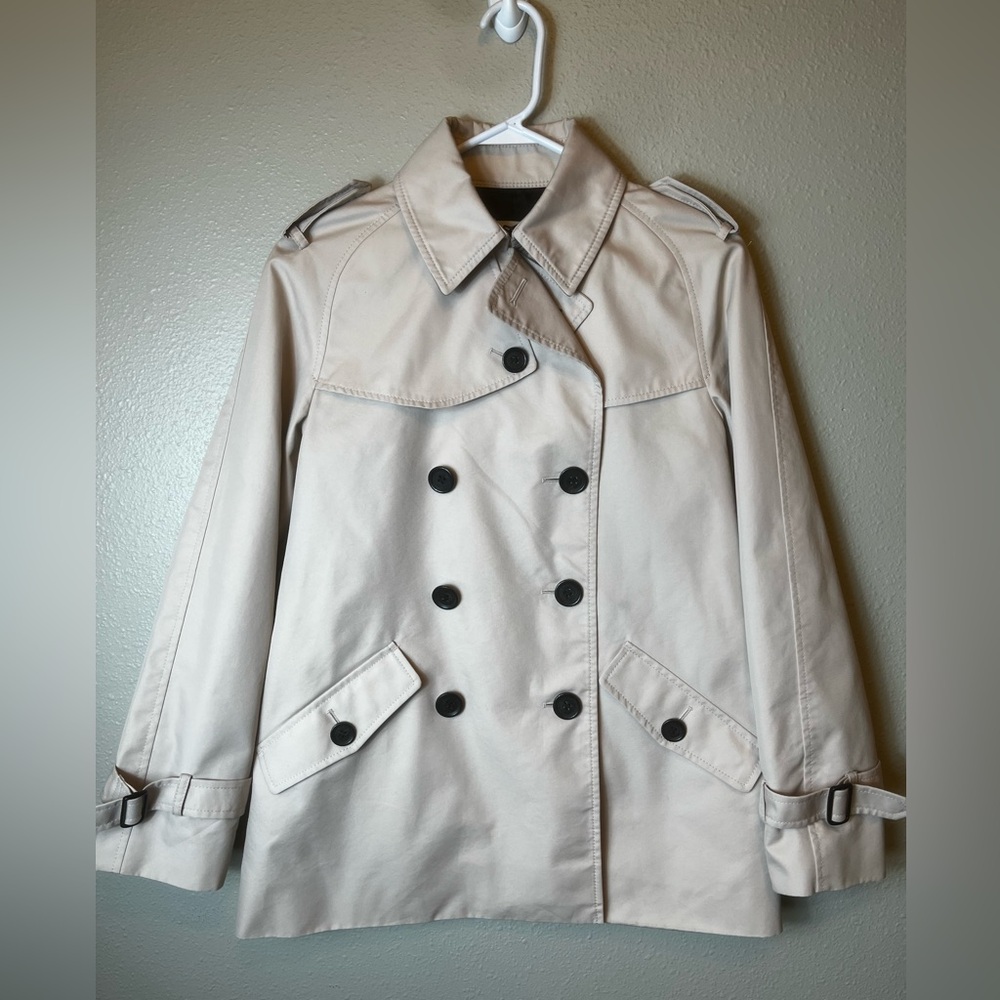 Coach Solid Short Trench in Color‎ Quartz (Blush/Tan) Size S